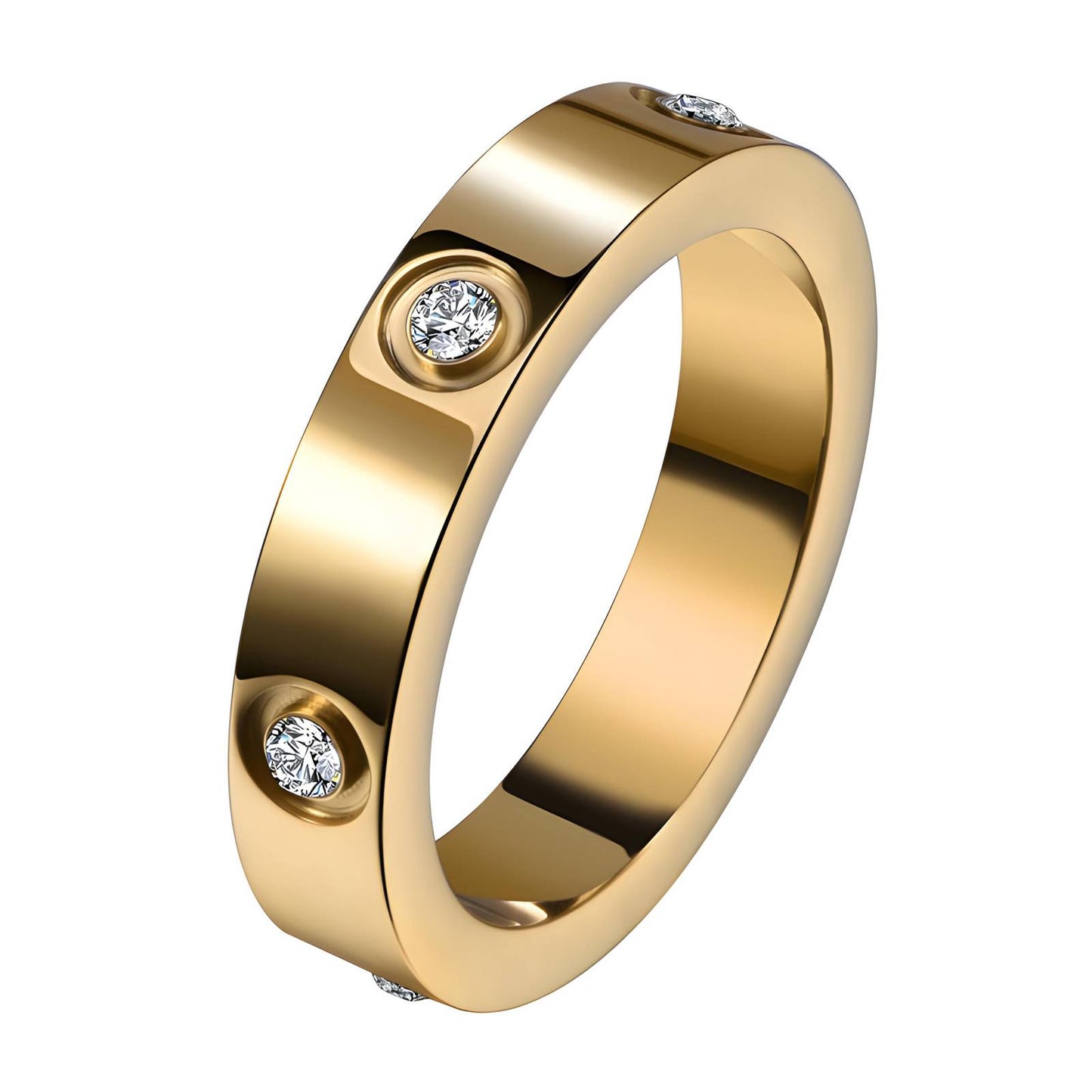 18K Gold-Plated Band Ring