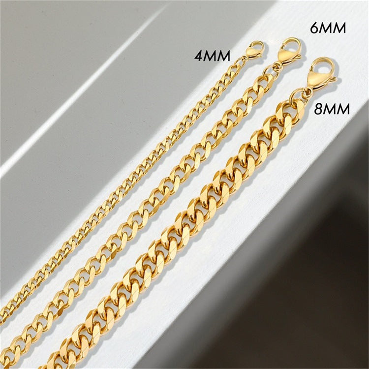 Rose Gold Cuban Chain Necklace