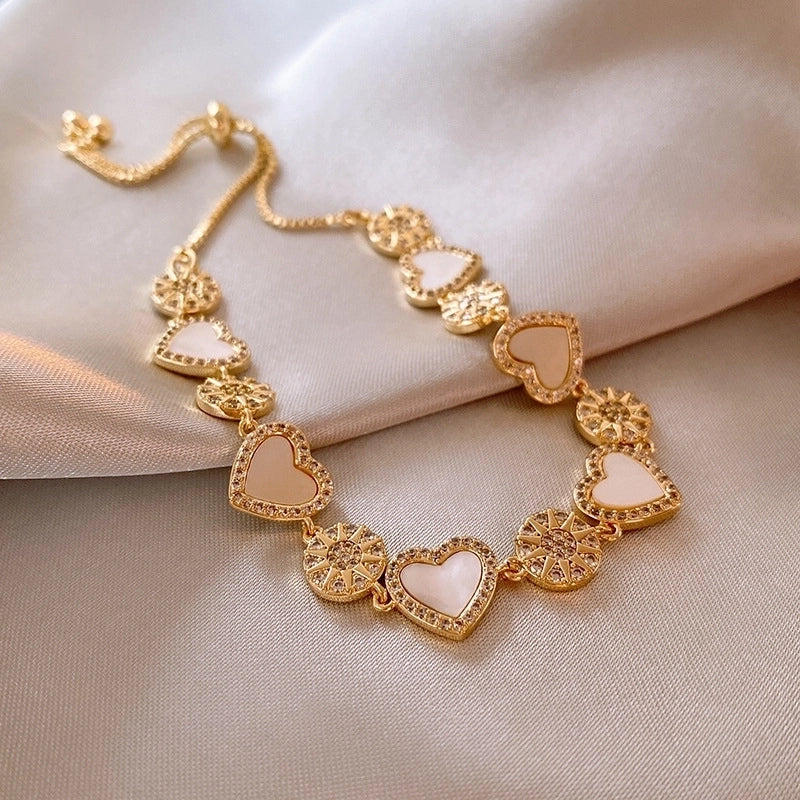 Sunlit Heart Bracelet