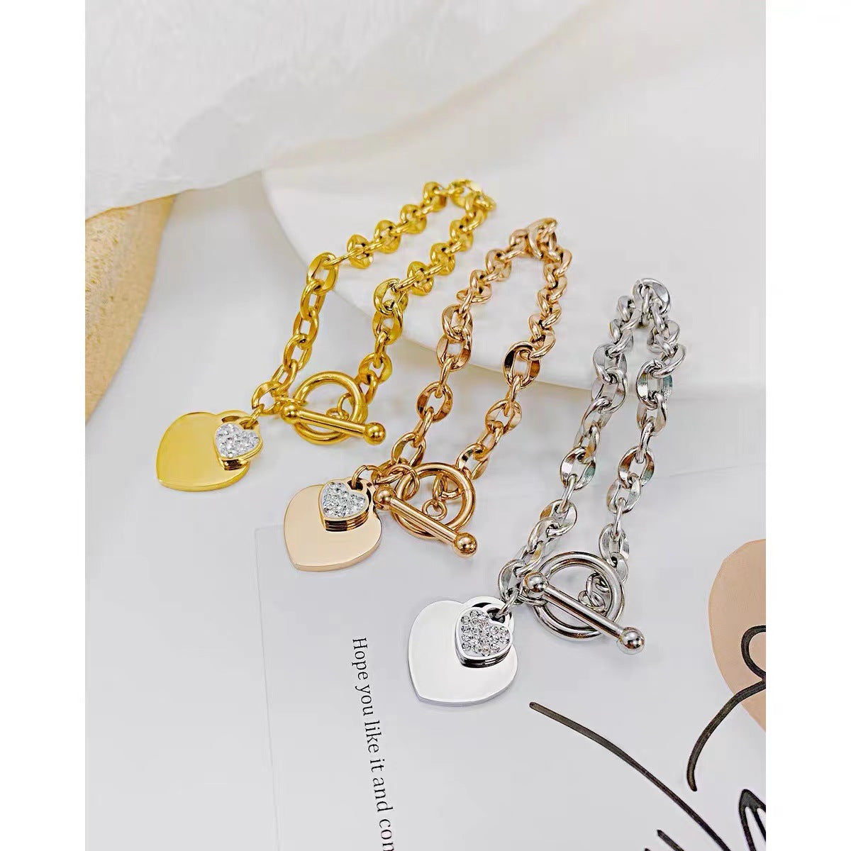 Heart Charm Bracelet