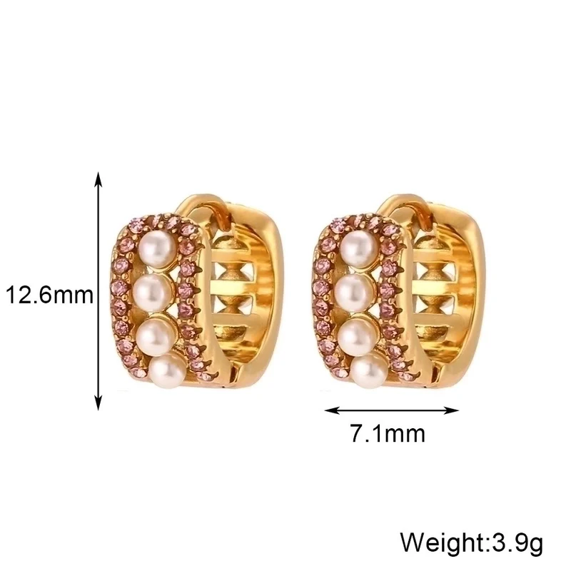 Gold Pearl Double-Sided Ear Clip