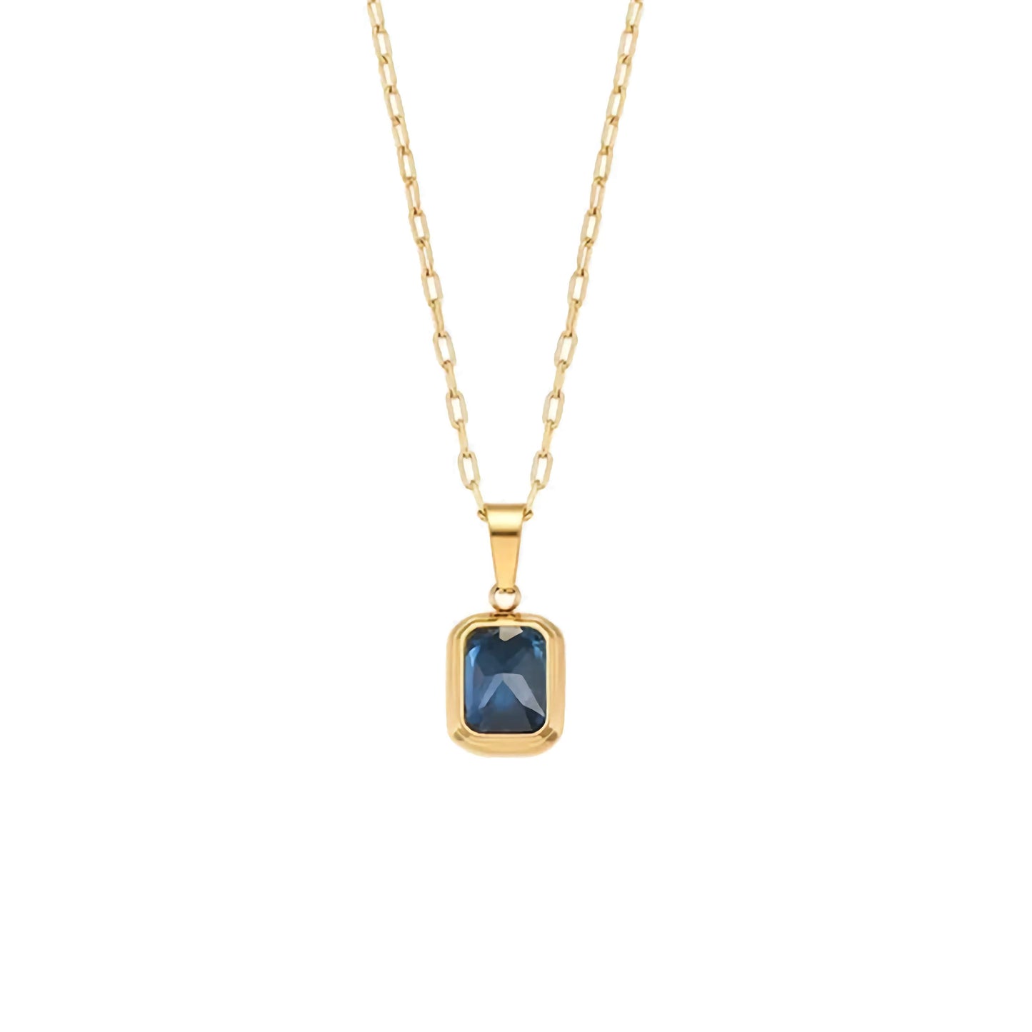 Sapphire Radiance Pendant Necklace