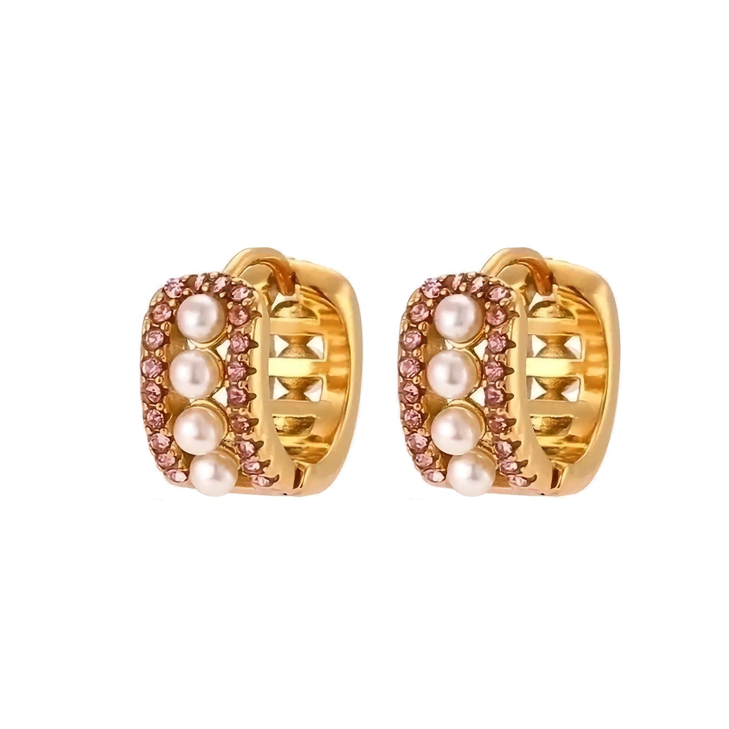 Gold Pearl Double-Sided Ear Clip
