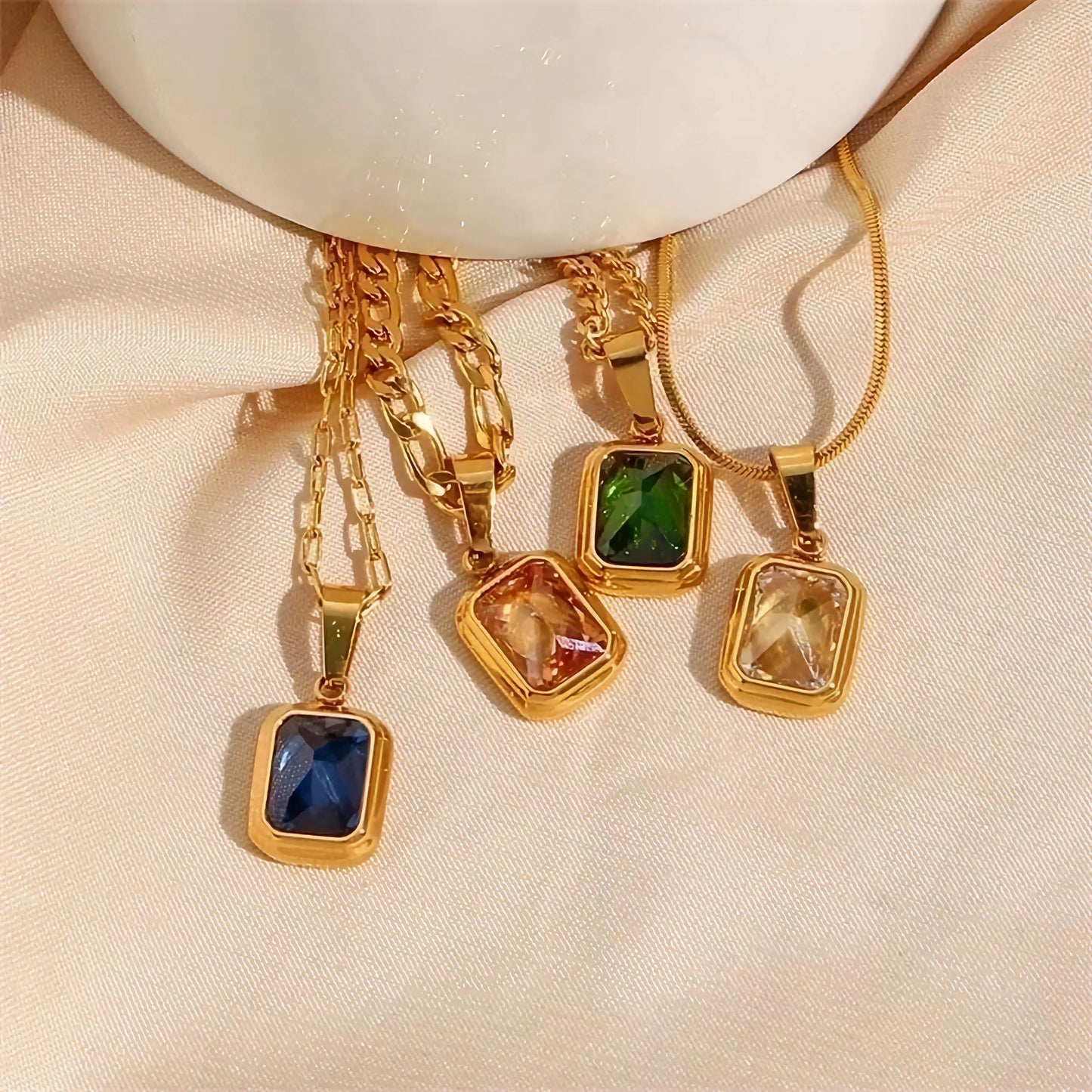 Sapphire Radiance Pendant Necklace