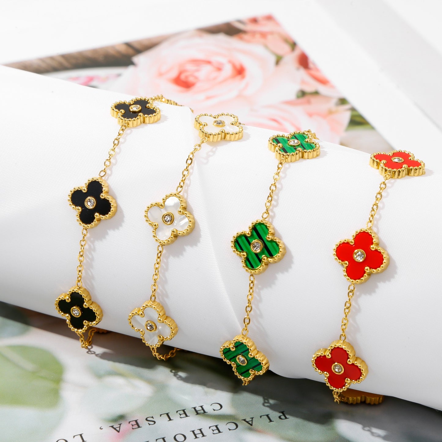 Color Block Gold-Plated Bracelet